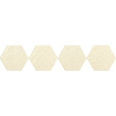 (15x17.1) EXAREL.CHL DECORO RELIEF CHAMPAGNE - Exabright з колекції Exabright Exabright Керамічна плитка Tonalite