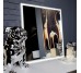 Зеркало Люче black 60x70, сенсор, подсветка Aqua Rodos
