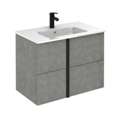 C0074436 ONIX Тумба 60, + раковина Slim, cірий цемент (1 сорт) C0074436 ONIX Тумба 60, + раковина Slim, cірий цемент (1 сорт) Onix+