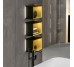 FINION Модуль 418x356x270 колір Black Matt, поличка Gold Matt + 3 LED підсвітки (G580HFPD)