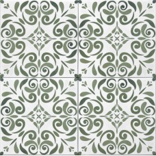 15x15 Aqu/Veg. Ve Decoro Vega Verde - Aquarel з колекції Aquarel Aquarel Керамическая плитка Tonalite