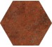 Плитка Rosso Siena Esagona - 15.8x18.3 1080615 Cotto del Campiano з колекції Cotto del Campiano Cir