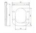 DGR0760111W Grid Крышка для унитаза с soft-close механизмом, белый глянец (1 сорт)