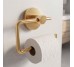 DFL41000601BG Flow Тримач туалетного паперу без кришки, колір Brushed Gold PVD (1 сорт)