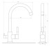 Змішувач для кухні під осмос Globus Lux LAZER GLLR-0333-11-GRAPHITE Globus Lux