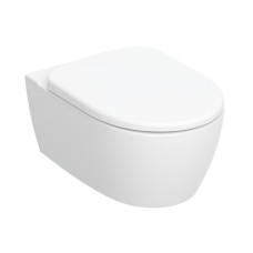 SMYLE Round унітаз підвісний Rimfree, воронкоподібний, закрита форма, з сидінням з кришкою Soft Close SMYLE Round унітаз підвісний Rimfree, воронкоподібний, закрита форма, з сидінням з кришкою Soft Close