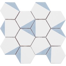 Мозаика (23.2x26.4) Malla Panal Hexagon Dec.1 Azul 23,2 x 26,4 - Panal Hexagon из коллекции Panal Hexagon Мозаика (23.2x26.4) Malla Panal Hexagon Dec.1 Azul 23,2 x 26,4 - Panal Hexagon из коллекции Panal Hexagon Panal Hexagon Керамическая плитка Cevica