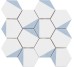 Мозаїка (23.2x26.4) Malla Panal Hexagon Dec.1 Azul 23,2 x 26,4 - Panal Hexagon з колекції Panal Hexagon Cevica