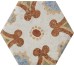 Плитка Terre Emiliane Mix Esagona - 15.8x18.3 1081302 Cotto del Campiano з колекції Cotto del Campiano Cir