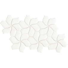 Мозаїка white matt flower 23 1 x 40 3 - 23.1x40.3 TYBFM51 Botanica з колекції Botanica Botanica