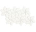 Мозаїка white matt flower 23 1 x 40 3 - 23.1x40.3 TYBFM51 Botanica з колекції Botanica Mutina