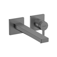 Змішувач Tecturis E 225 для умивальника зі стіни, Brushed Black Chrome (73051340) Змішувач Tecturis E 225 для умивальника зі стіни, Brushed Black Chrome (73051340)