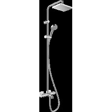 Душевая система Vernis Shape Showerpipe 230 1jet с термостатом для ванны Chrome (26284000)