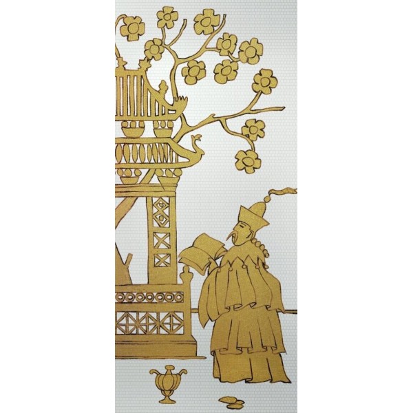 Мозаїка (290.5x129.1) Chinoiserie E - Decori in Tecnica Artistica з колекції Decori in Tecnica Artistica Bisazza