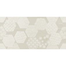 Декор (30x60) 0113702 Exag. Decoro Milk - Exagon з колекції Exagon Декор (30x60) 0113702 Exag. Decoro Milk - Exagon з колекції Exagon Exagon Керамічна плитка Cisa
