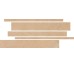 Декор (20x40) 37529 Borg.treccia Mo Oro Dec.fascia - Pietra Di Borgogna з колекції Pietra Di Borgogna Cerdomus