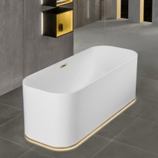 Ванна FINION Duo Freestanding 1700x700 Led DesignRing Quaryl Gold (UBQ177FIN7A300V101)