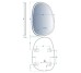5416090 Style Асиметричне дзеркало 900х600 з LED підсвіткою та тачсенсором (1 сорт)