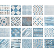 Декор (20x20) PORTLAND BLU - Portland з колекції Portland Декор (20x20) PORTLAND BLU - Portland з колекції Portland Portland Керамічна плитка Del Conca