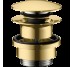Донный клапан для умывальников с переливом push-open Polished Gold Optic (50100990)