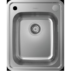 Кухонна мийка S412-F340 на стільницю 420х520 з сифоном automatic (43334800) Stainless Steel