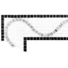 Мозаїка Angolo Demetra Oro Bianco 9.2x22.6 Fregi з колекції Fregi Fregi Керамічна плитка Bisazza