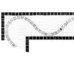 Мозаїка Angolo Demetra Oro Bianco 9.2x22.6 Fregi Bisazza з колекції Fregi Bisazza