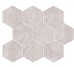 Мозаїка 29.2x35.5 Titanium Silver Hex?gono Cristacer Titanium з колекції Titanium Cristacer