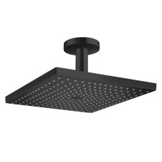 Верхний душ Raindance Select E 300 1jet Air EcoSmart с держателем к потолку, Matt Black (26251670)