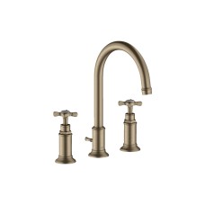 Смеситель Axor Montreux 180 для умывальника на 3 отверстия Cross, Brushed Nickel 16513820 Смеситель Axor Montreux 180 для умывальника на 3 отверстия Cross, Brushed Nickel 16513820