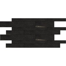 Мозаїка Ardesia Black Muretto 30x60 Stone Mix з колекції Stone Mix Мозаїка Ardesia Black Muretto 30x60 Stone Mix з колекції Stone Mix
