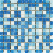 R-MOS B1131323335  мікс блакитний-5 на папері 20x20 (1 сорт) Mosaico De Lux — мозаїка для басейнів, ванних і декору