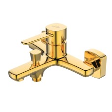 Смеситель для ванны Invena Glamour BW-02-009 золотой, золото