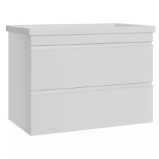 753080W FRAME Біла глянцева тумба 80см з раковиною та сифоном (1 сорт) 753080W FRAME Біла глянцева тумба 80см з раковиною та сифоном (1 сорт)