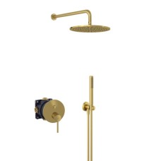 Комплект для душа 7in1 "Встроенные решения", брошенное золото (88011) KLUDI BOZZ Комплект для душа 7in1 "Встроенные решения", брошенное золото (88011) KLUDI BOZZ
