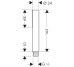 Ручний душ AXOR Starck 1jet, Stainless Steel Optic 10531800