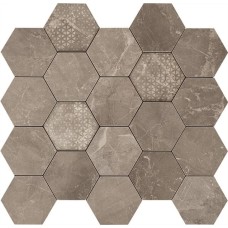 Мозаика Hexagon Supreme Grey Lev 34x36 Majestic Valentino из коллекции Majestic Valentino. Мозаика Hexagon Supreme Grey Lev 34x36 Majestic Valentino из коллекции Majestic Valentino.