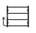 Рушникосушарка електрична Ladder П4 400х500 Deffi нержавіюча сталь (Чорний, JD03, Ліве підключення) 