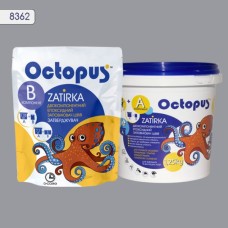 Двухкомпонентная эпоксидная затирка фуга для плитки и мозаики ТМ "OCTOPUS", цвет серебряный 1,25 кг. Двухкомпонентная эпоксидная затирка фуга для плитки и мозаики ТМ "OCTOPUS", цвет серебряный 1,25 кг.