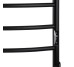 Рушникосушарка UNIO LD ЕU 700-500-7 BLK Драбинка Дуга електро чорна UNIO