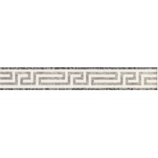 Бордюр Fascia Greca Levigata White-Blac 5.7x39.4 Palace Gold з колекції Palace Gold Palace Gold Керамическая плитка Versace