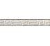 Бордюр Fascia Greca Levigata White-Blac 5.7x39.4 Palace Gold Versace з колекції Palace Gold Versace