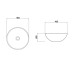 Умывальник Venus Light Bowl Marble Aqua Rodos