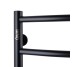 Рушникосушарка UNIO LD W 700-500-7 BLK Драбинка Дуга вода чорна UNIO