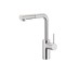 Смеситель для мойки настольный с вытяжным душем DUERO BASIC, inox 6623-110-22