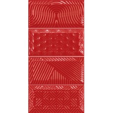 Декор (7.5x15) 21280 Paradise Rosso EQ-10D - Metro з колекції Metro Equipe