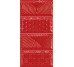 Декор (7.5x15) 21280 Paradise Rosso EQ-10D - Metro из коллекции Metro Equipe