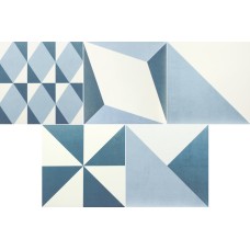 20x20 Geometric Mix Dec. Blanco-Geometric из коллекции Geometric Geometric Керамическая плитка Cevica