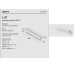 Полиця "LOFT" 500, рейлінг С, RAL9016 white mat