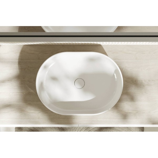 Умывальник Xuniva U SmartClean накладной без перелива, 550х400 мм White (61073450)